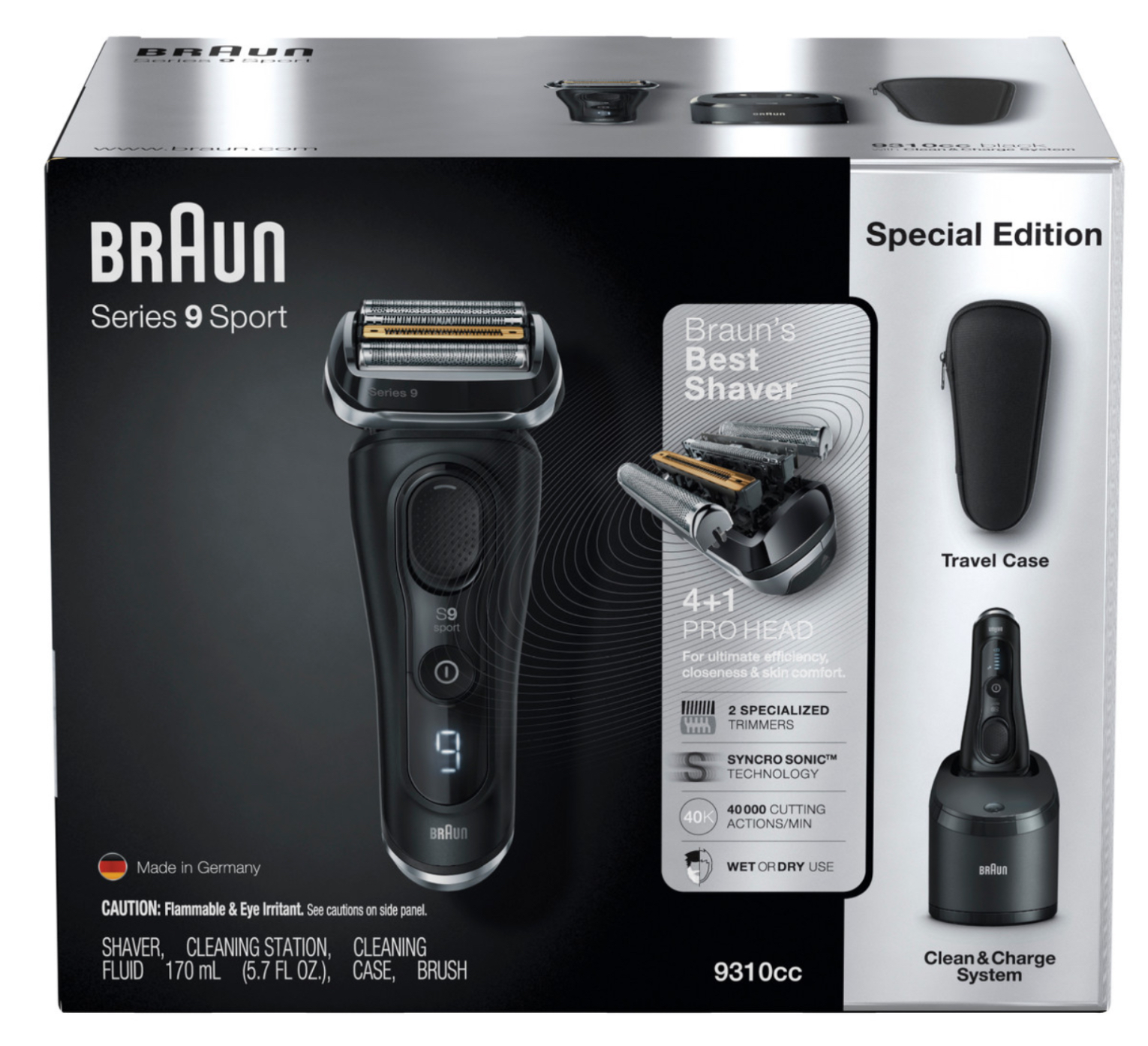 Braun Series 9 Sport Electric Shaver 9310cc $127.49
