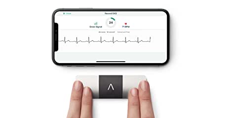 KardiaMobile 6L "six lead" EKG Device for smartphones Arrhythmia+AFib detection by AliveCor $99