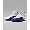 Nike Men's Air Jordan 12 &amp;quot;French Blue&amp;quot; Retro Shoes (White/Metallic Silver/Varsity Red/French Blue) $164 + Free Shipping