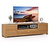 Costway TV Stand for TVs up to 80 inches with Drawer in Nat…