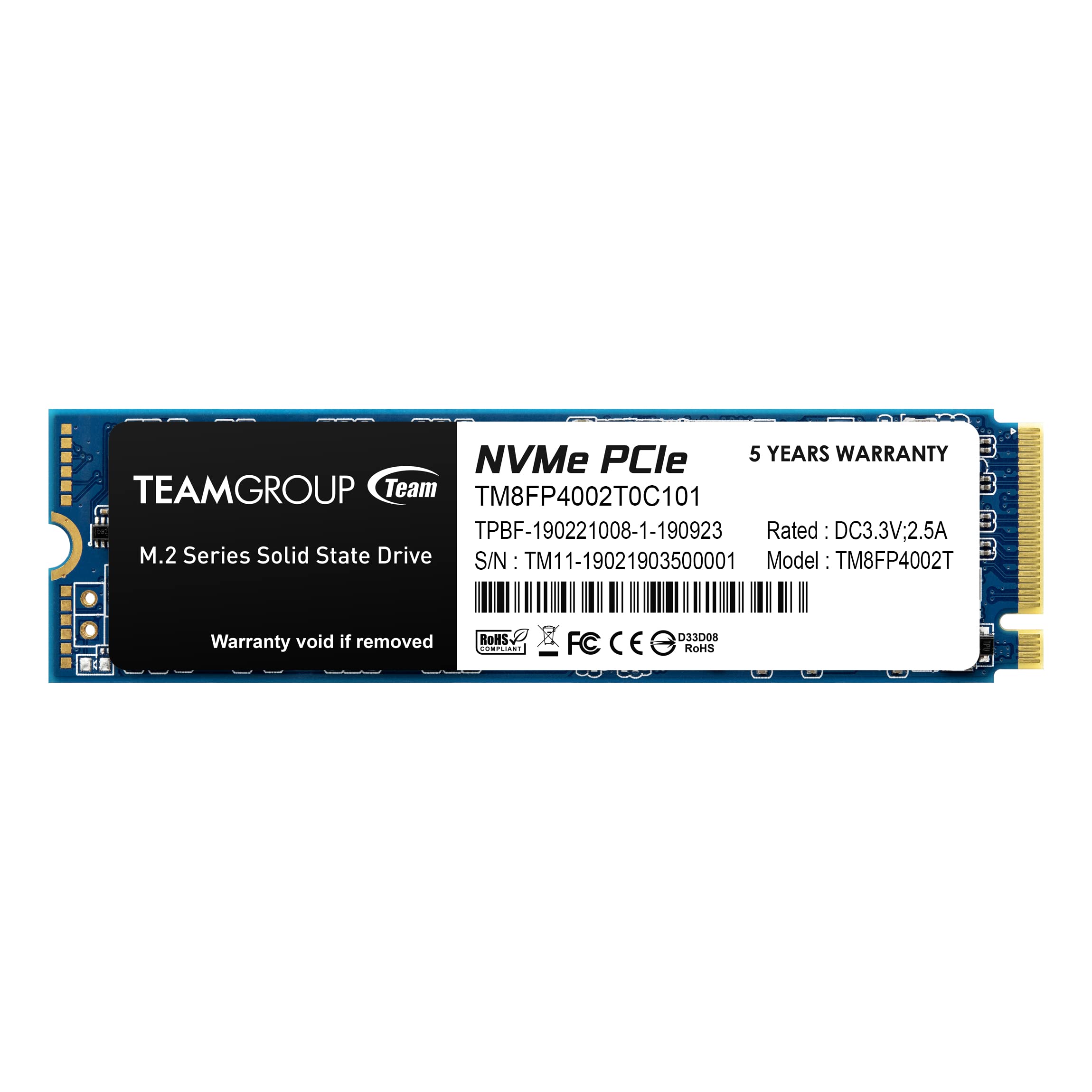 2TB TeamGroup MP34 M.2 PCIe 3.0 x4 NVMe 3D NAND Internal Solid State Drive  $74 + Free Shipping