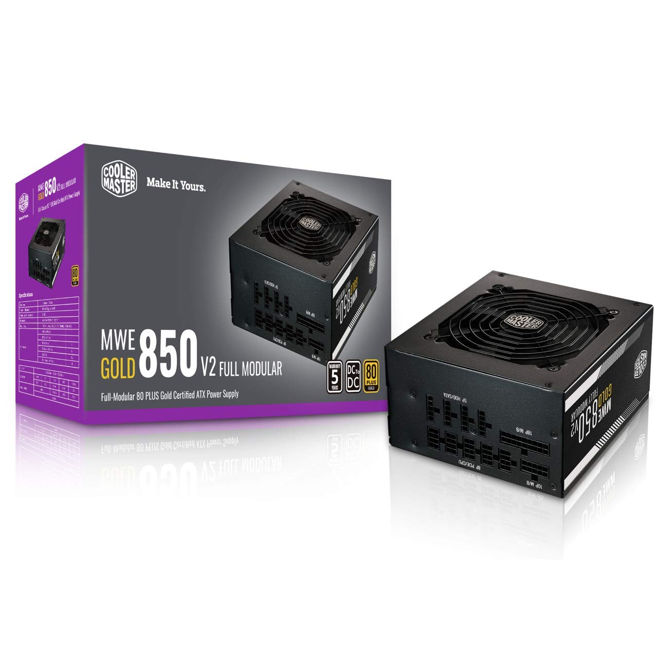850w Cooler Master MWE Gold 850 V2 Full Modular Power Supply $86 + Free Shipping