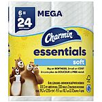 6-Pack Charmin Essentials Soft Mega Rolls Toilet Paper $5 &amp; More + Free Pickup ($10 Min Req'd)