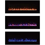 54&quot; Northwest Wall Mounted RGB Remote Controlled Electric Fireplace (Black) $197.09 + Free Shipping
