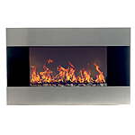 36&quot; Northwest Wall Mounted Stainless Steel Electric Fireplace w/ Remote Control $96 + Free Shipping