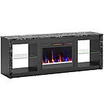 63&quot; Bestier Modern Electric Fireplace TV Stand w/ RGB Lighting (Various Colors) $98 + Free Shipping