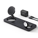Anker MagGo 15W Qi2 3-in-1 Wireless Black Charging Station (Black) $34.99 or less + Free Shipping