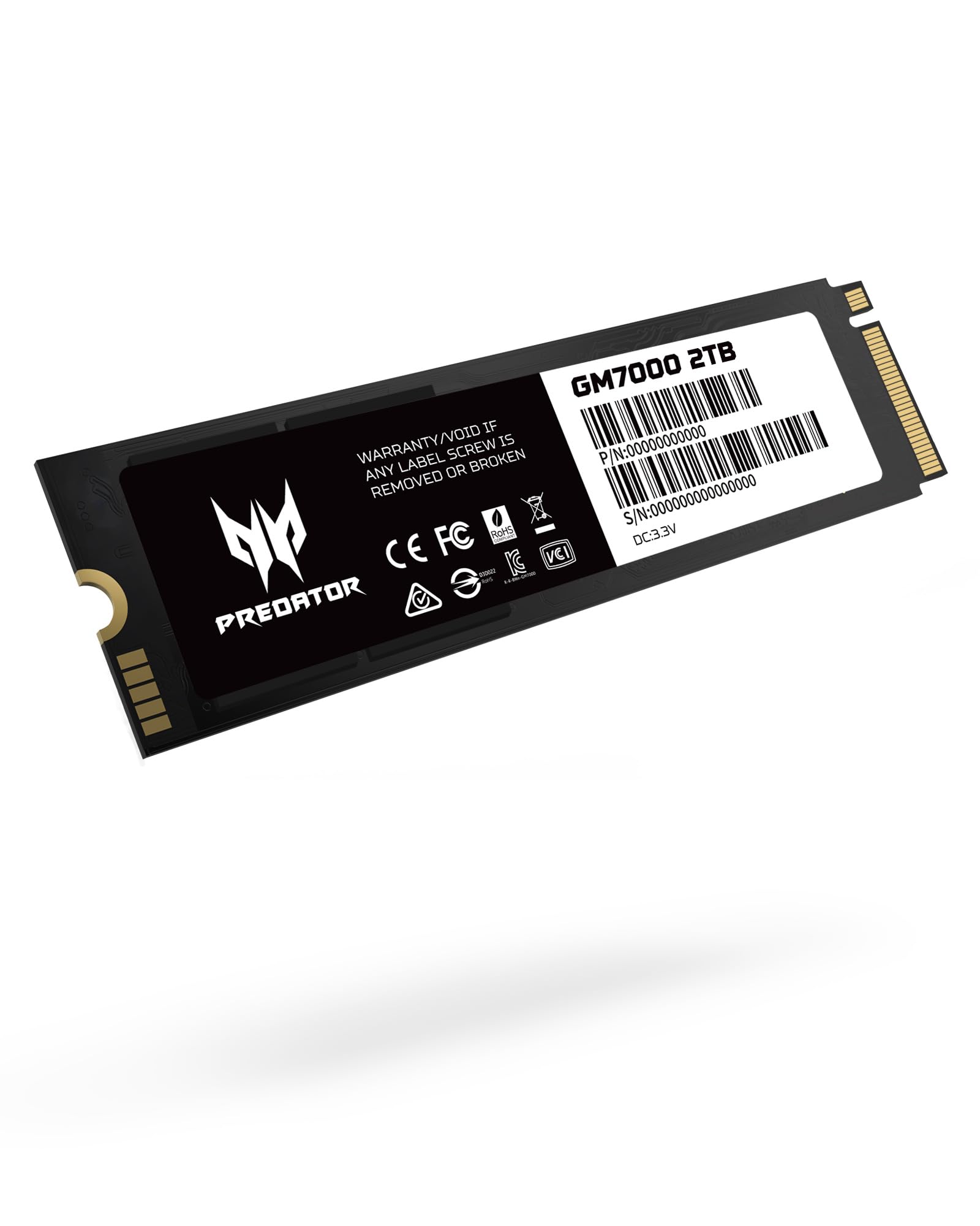 Lightning Deal: Acer Predator GM7000 Gen4 NVMe Solid State Drive SSD: 2TB $106, $212.49 4TB + Free Shipping