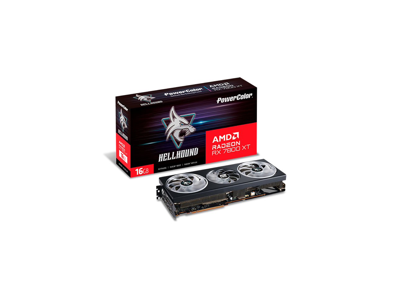PowerColor Hellhound Radeon RX 7800 XT 16GB Graphics Card $490 + Free Shipping