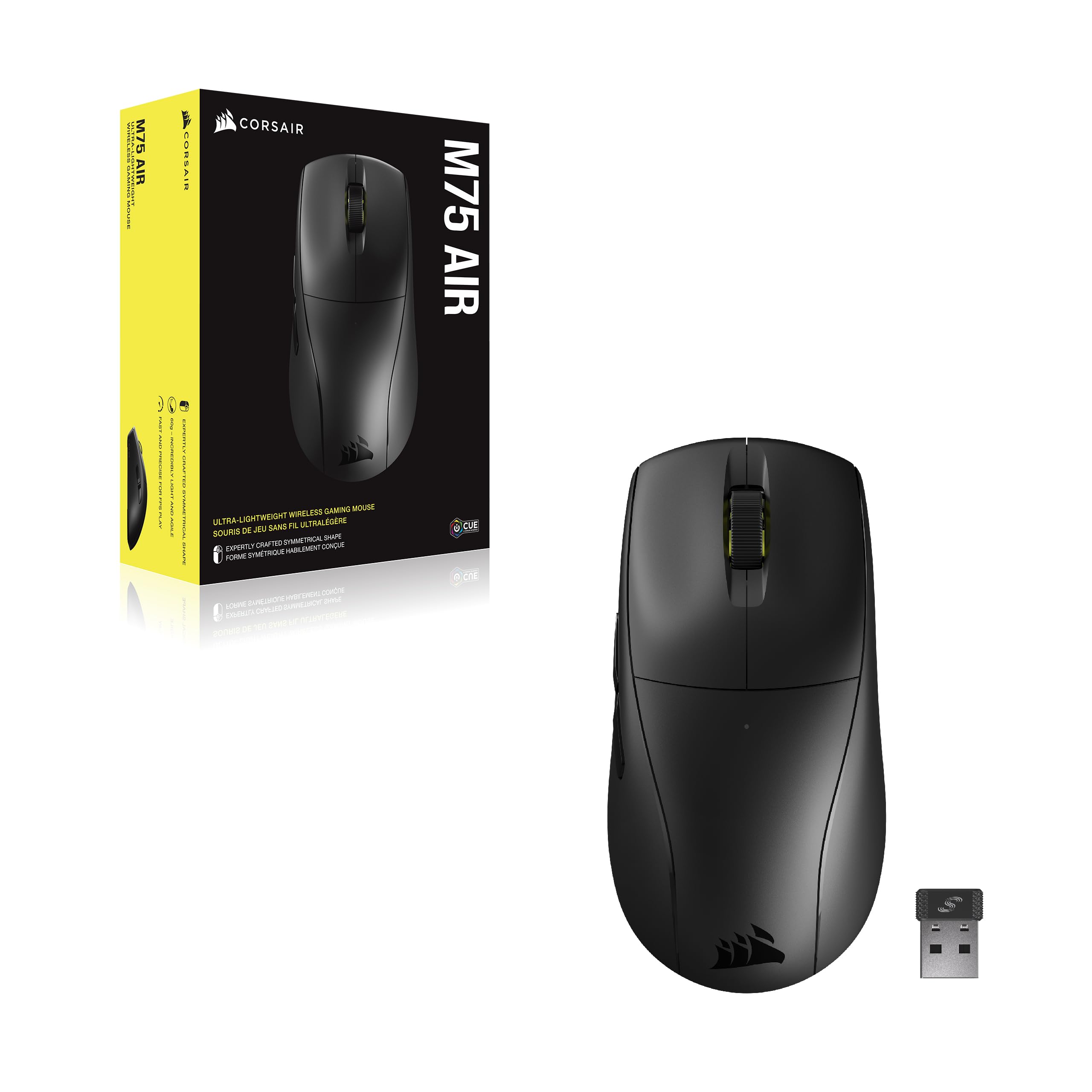 Corsair M75 AIR Wireless Ultra Lightweight Gaming Mouse (Black) $80 + Free Shipping