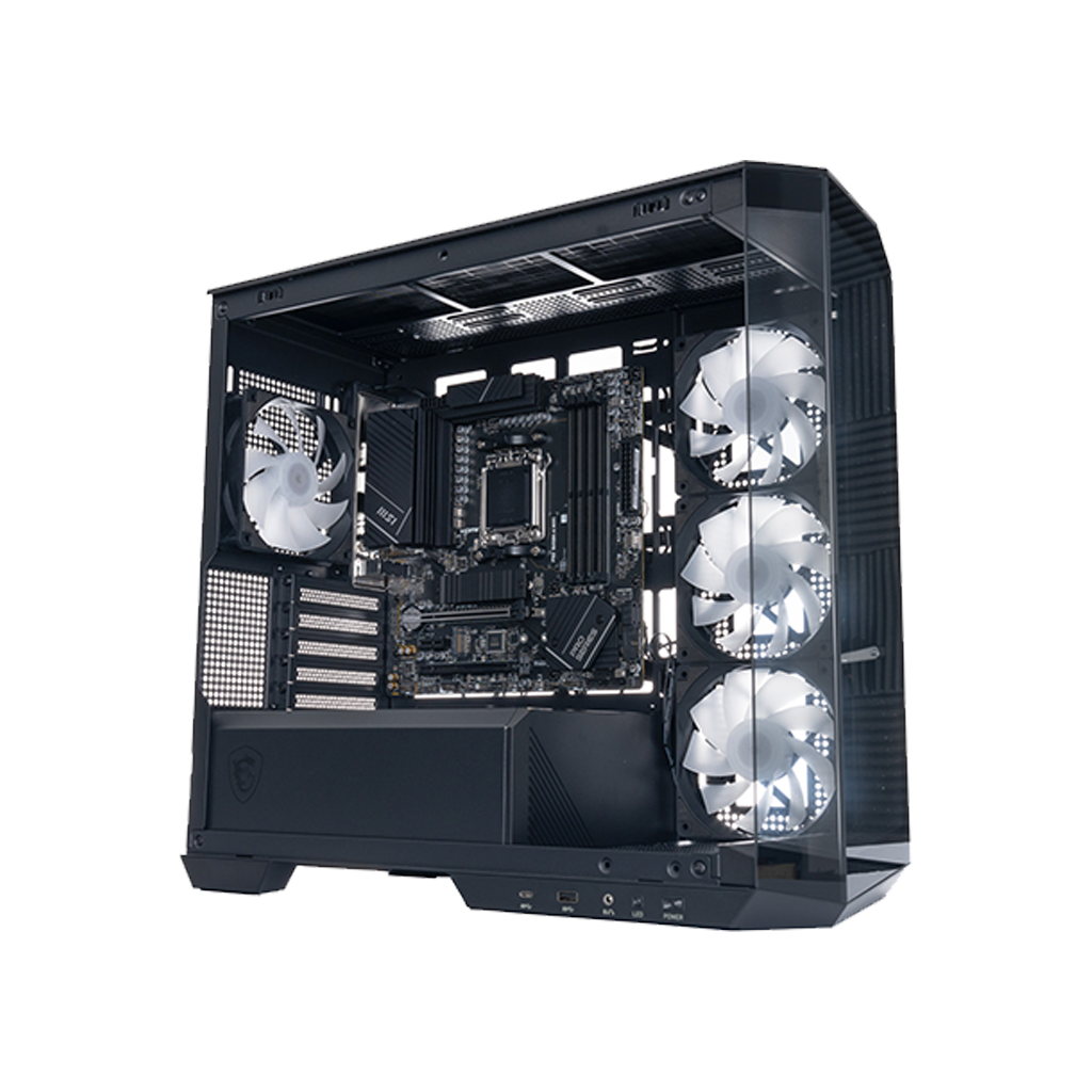 MSI MAG Barebones PC Kit AMD B650 AM5 Mobo M100R Case A750GL PSU