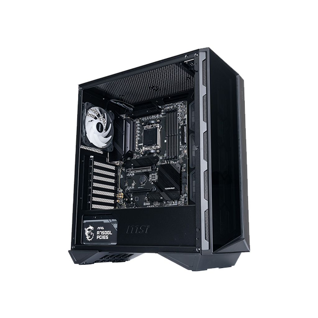Msi mpg barebones pc kit amd b650 am5 mobo gungnir 110r case a750gl