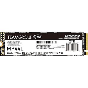 2TB TeamGroup MP44L M.2 PCIe 4.0 NVMe 1.4 TLC Internal Solid State Drive $105 + Free Shipping