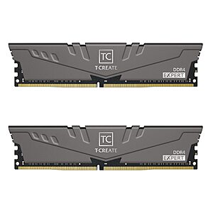 32GB (2 x 16GB) TEAMGROUP T-Create Expert DDR4 3200 CL16 Desktop Memory $  53 + Free Shipping