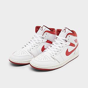 Air Jordan Retro 1 Mid SE Shoes White Lobster Dune Red Sail 70 Free Store Pickup at JD Sports or Free Shipping