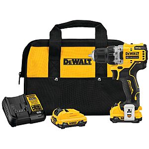 DeWalt Xtreme 12V Max Brushless 3/8"Cordless Drill/Driver + Free 1/2-in Brushless Drive w/ 2 Batteries & Charger $149 + Free Shipping