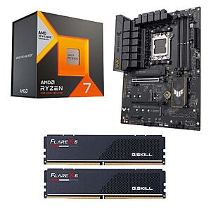 AMD Ryzen 7 7800X3D + ASUS B650-E TUF Mobo + 32GB G.Skill Flare X5 DDR5-6000 RAM 0 + Free Store Pickup