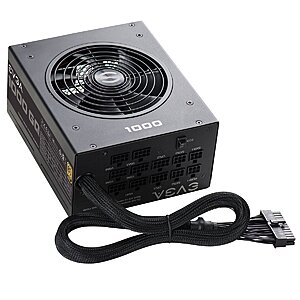1000W EVGA 1000GQ 80 Plus Gold Semi Modular Power Supply $94.99 + Free Shipping