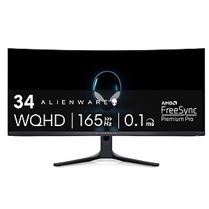 34" Alienware AW3423DWF 3440x1440 165Hz Curved QD-OLED Gaming Monitor $550 + Free Shipping