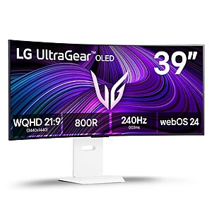 39 LG Ultragear 39GX90SA-W 3440x1440 240Hz WQHD OLED Curved Gaming Monitor 00 + Free Shipping
