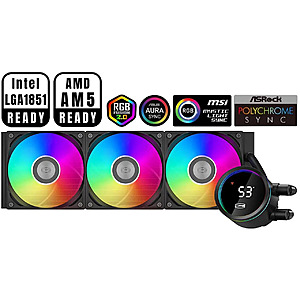 360mm PCCOOLER CPS DA360 Pro ARGB Digital AIO CPU Liquid Cooler (Black or White) $60 + Free Shipping