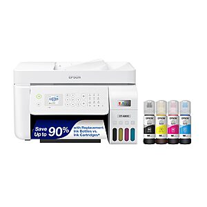 Epson EcoTank ET-4800 Wireless All-in-One Cartridge-Free Supertank Printer $219.99 + Free Shipping