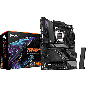 Gigabyte X870E Aorus Elite WIFI7 AM5 Motherboard (Black) $249.99 + Free Shipping