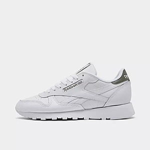 Reebok Men's Classic Leather Casual Shoes (White/White/Gritty Grey) $35 + Free Store Pickup