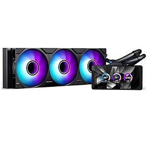 360mm Phanteks Glacier One 360M25 LCD AIO Liquid CPU Cooler (Black) $140 + Free Shipping
