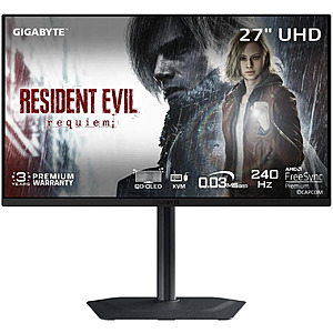 27" Gigabyte MO27U2 4K HDR 240Hz OLED Gaming Monitor + Resident Evil Requiem $599.99 or less + Free Shipping