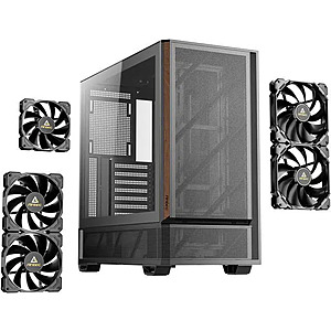 Antec P30 AIR Mid-Tower ATX Case w/ 5x PWM Fans (Black/Wood) $68 + Free S&H