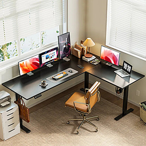 71" Inbox Zero Electric Standing Desk w/ Memory Controller (Black) $179.99 + Free Shipping