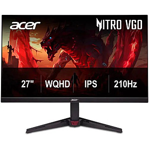 27" Acer Nitro 1440p QHD IPS 210Hz Gaming Monitor $149.99 or less + Free Shipping