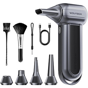 Open Box: WOLFBOX MF100 150000RPM Super Power Cordless Air Duster $44 + Free S&H