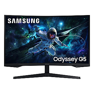 (Open Box) 32" Samsung Odyssey G5 1440p QHD 165Hz Curved Gaming Monitor $133 + Free S&H