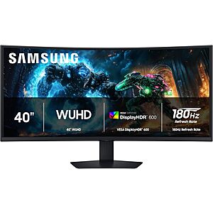 40" Samsung Odyssey G7 (G75F) WUHD 180Hz Curved Gaming Monitor