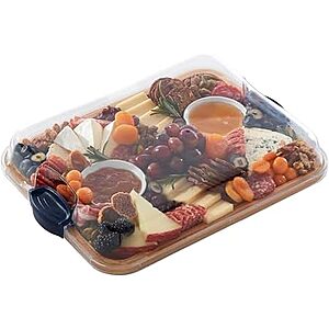 11" x 14" Farberware Bamboo Cutting Board w/ Clear Locking Lid (Navy Blue) $15.99 + Free Shipping w/ Prime or on $35+