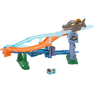 Hot Wheels Jurassic World Racer Verse Rebirth Crash and Splash Track Toy Set $18.04 or less + Free Shipping