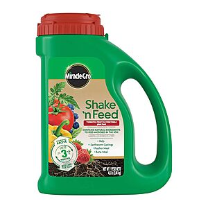 4.5 lb. Miracle-Gro Shake 'N Feed Tomato, Fruit & Vegetable Plant Food $13.07 + Free Shipping w/ Prime or on $35+