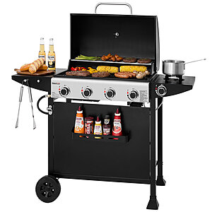 Royal Gourmet 4-Burner 49000 BTU Gas Grill w/ Side Burner (Black) $208.99 + Free Shipping