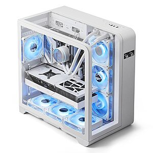 darkFlash L280 ATX Mid-Tower PC Case w/ Screen & 4 ARGB Fans (Black or White) $76.99 + Free Shipping