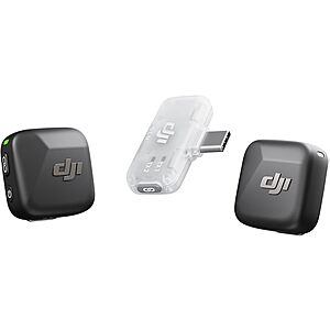 DJI Mic Mini Wireless Microphone System (2 TX + 1 Mobile RX) $45 + Free S&H
