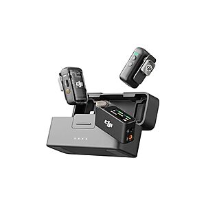 DJI Mic 2 Wireless Lavalier Microphone (2 TX + 1 RX + Charging Case) $149.99 + Free Shipping w/ Prime or $6 Fee per Order