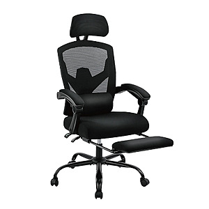 JHK High Back Mesh Reclining Gaming Chair w/ Lumbar Support (Black) $52.05 + Free Shipping