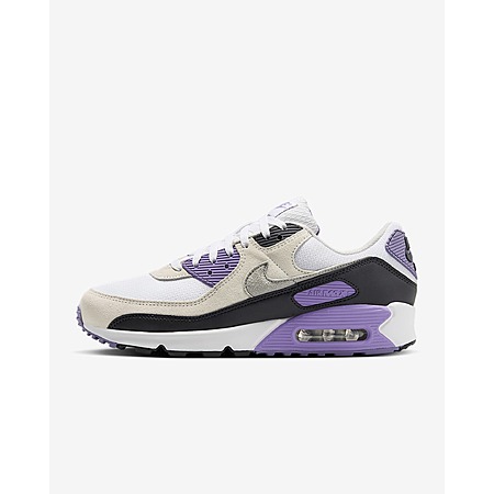 Nike Men's Air Max 90 Shoes (White/Dusty Amethyst/Photon Dust/Light Smoke Grey) $79.98 + Free Shipping