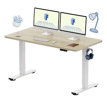 Lightining Deal: FLEXISPOT EN1 Solid Top Standing Desks: 55x28" White $179, 60x24 Mahogany $224 + Free Shipping