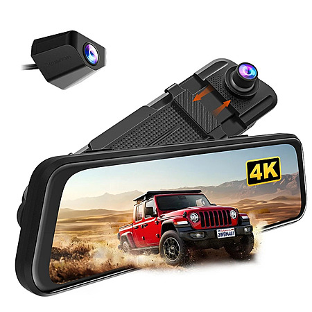 WOLFBOX M40 10" 4K Front & 1080P Rear Dash Cam w/ Built-In GPS: Lite $64, M40 $80 + Free Shipping