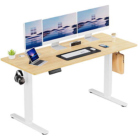 63" x 24" edx Electric Standing Desk w/ Memory Preset & T-Shaped Metal Bracket: Oak $85.62, Black $86.72 + Free Shipping