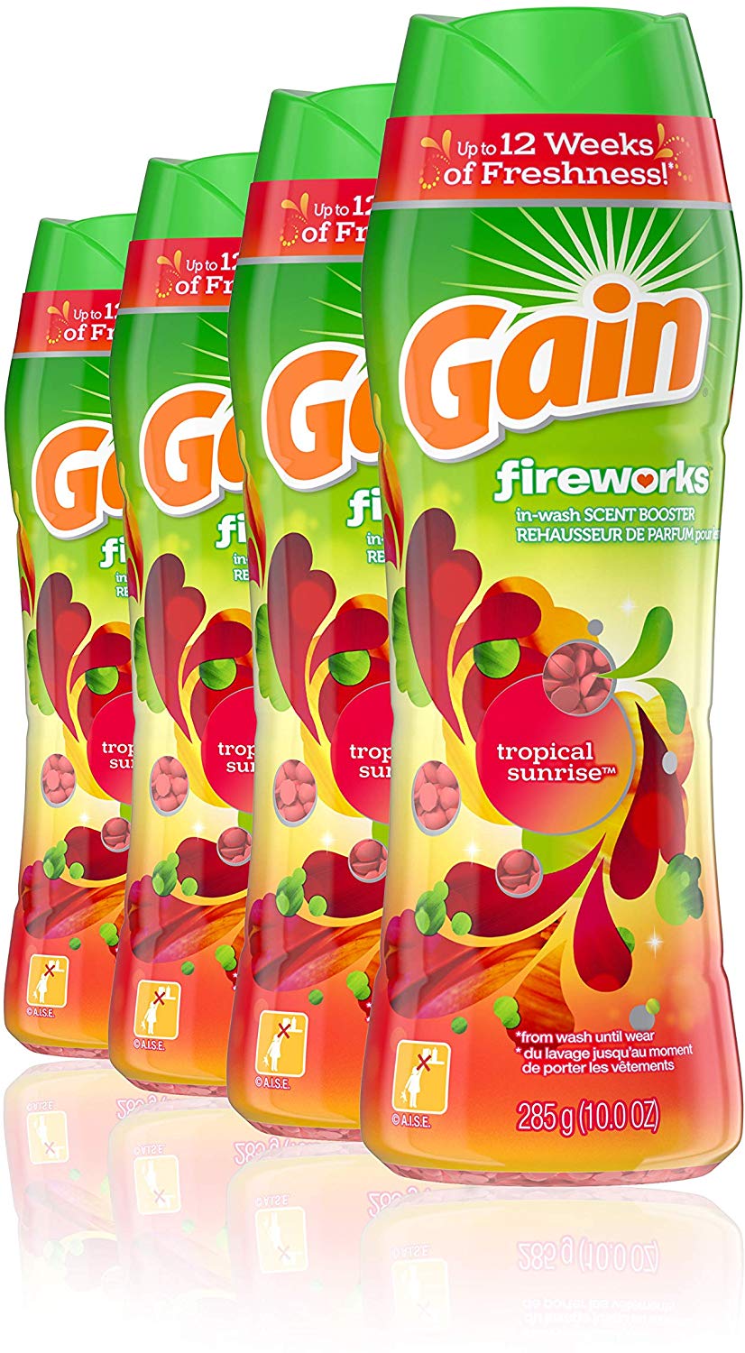 4-Pack 10oz Gain Fireworks In-wash Scent Booster Beads (Tropical Sunrise) $13.30 w/ S&S + Free S&H Available again