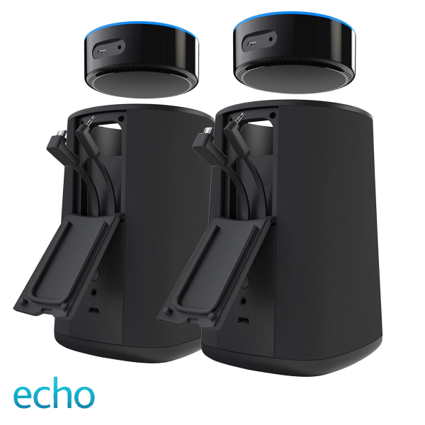 Two Vaux Portable Speakers & Battery for 2nd Gen Echo Dot -  $17